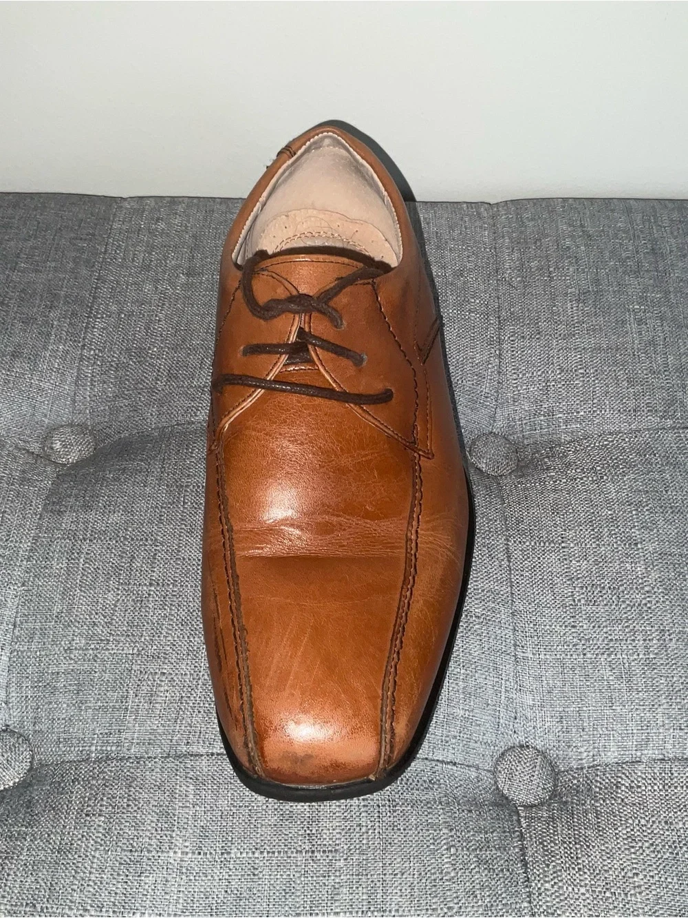 Florsheim Dress Shoes for Boys in Cognac color and SZ 3